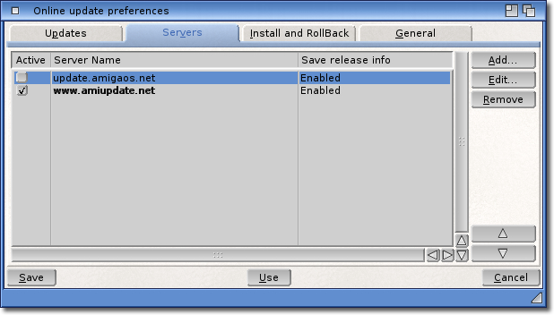 Server settings