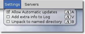 Settings Menu