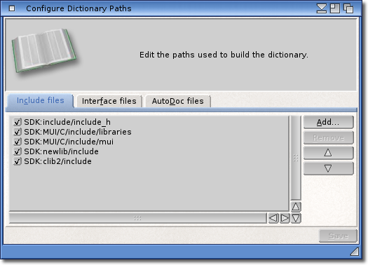 Edit DictionaryPaths