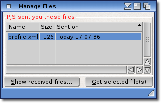 Show Sent Files