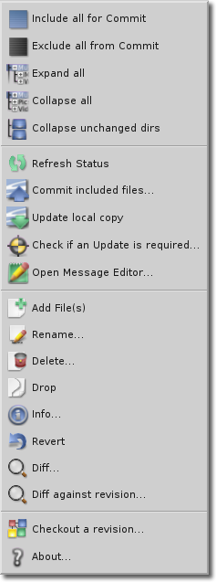 SVN Popup Menu