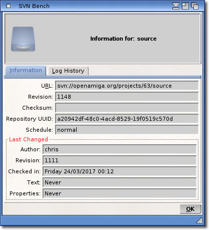 SVN Information Window